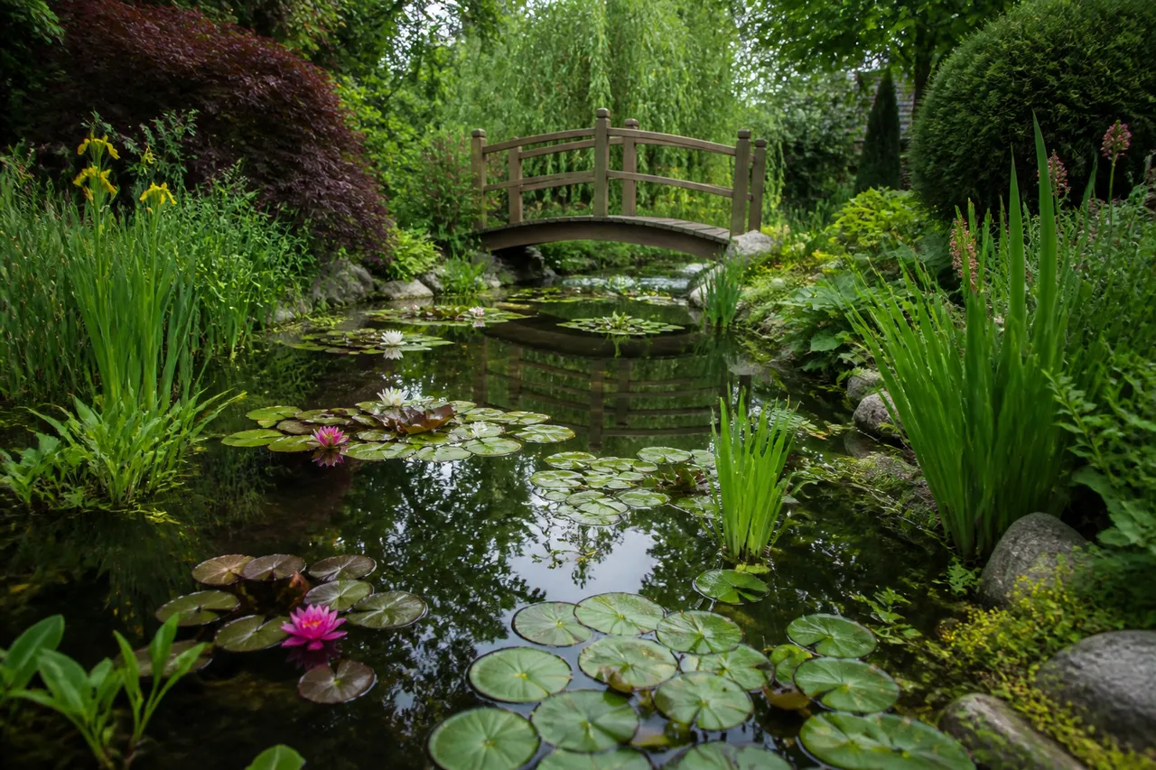 iaz ornamental grădină privată inspirat Monet