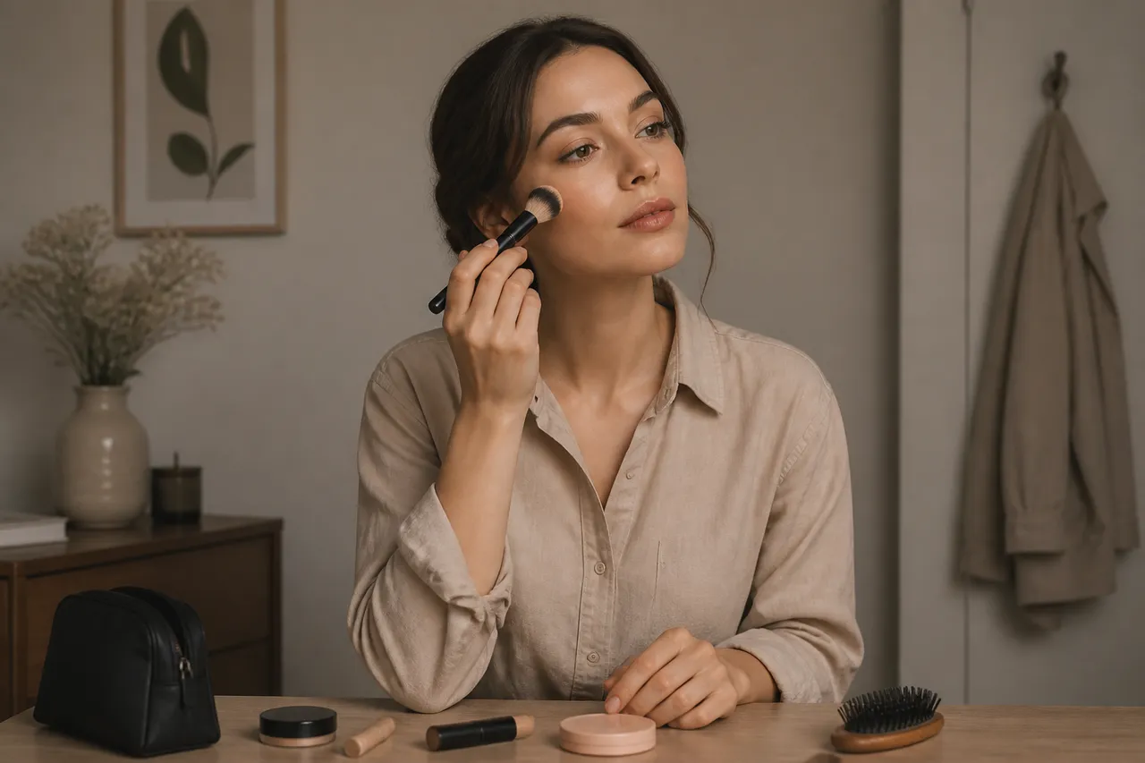 machiaj natural și coafură elegantă pentru o ținută coerentă