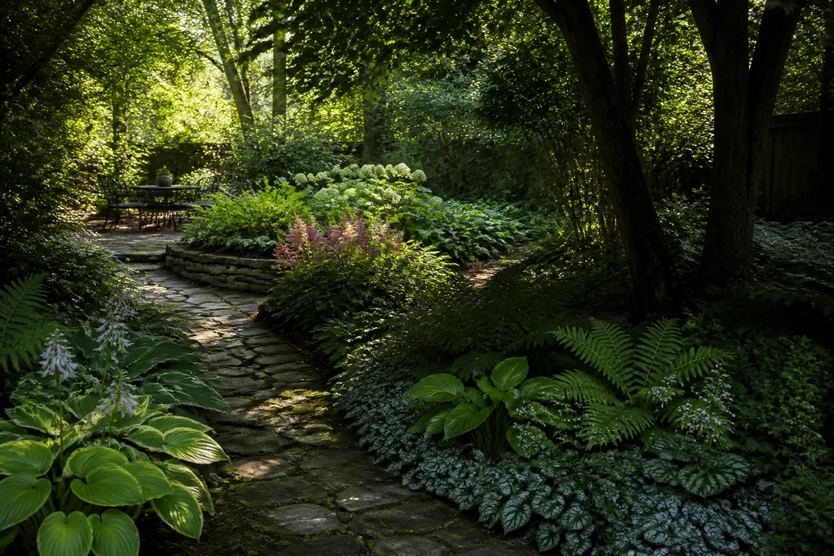 plante de umbră parțială și totală în grădină