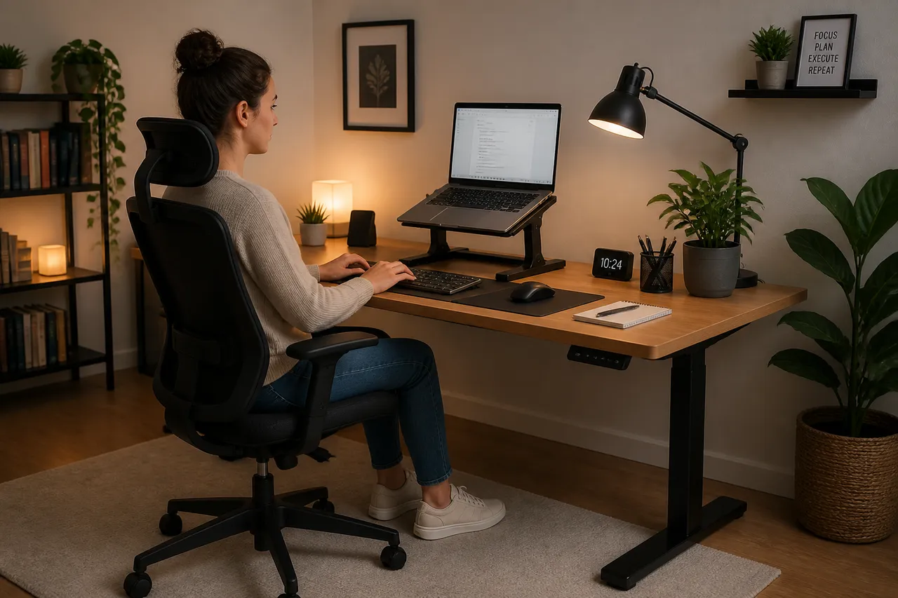 ajustări ergonomice pentru reducerea durerii de gât