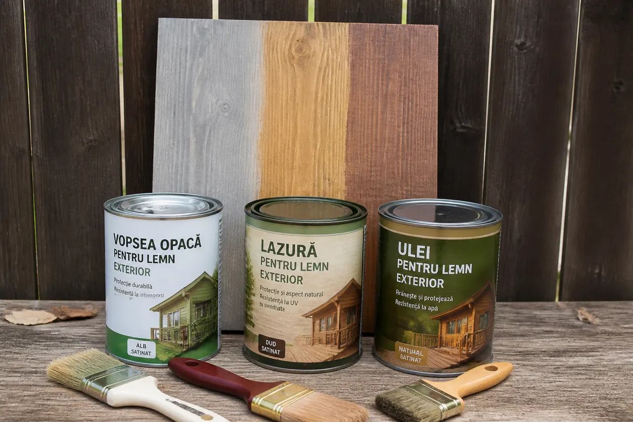 produse pentru protecția gardului de lemn la exterior