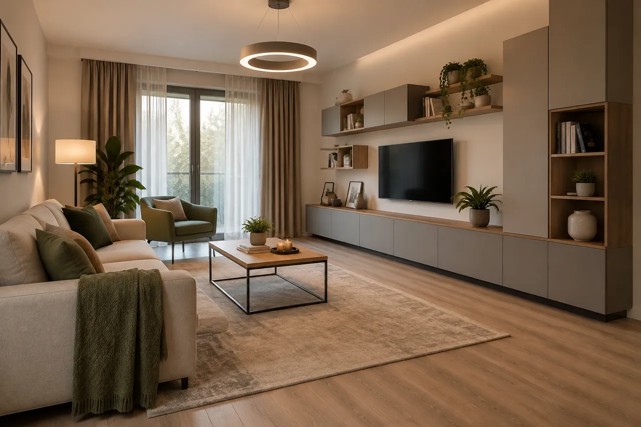 amenajare coerentă cu mobilier modular