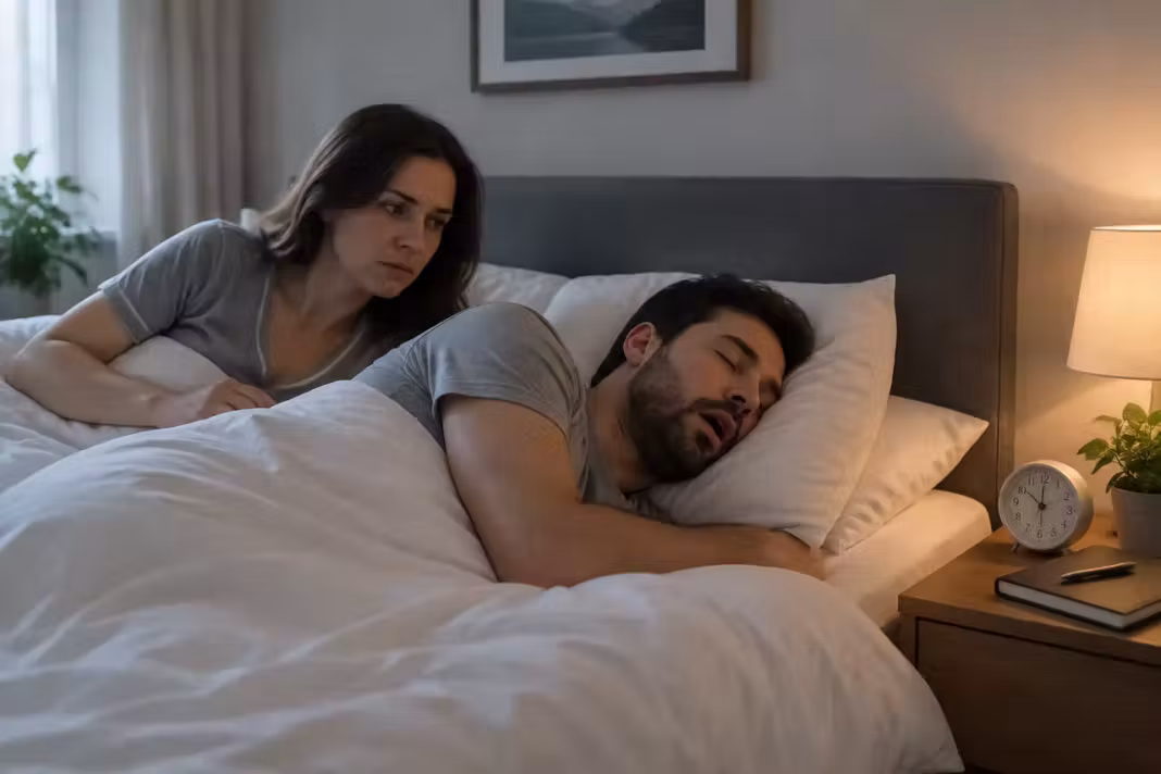 Sforăitul cu pauze respiratorii poate ascunde apneea în somn
